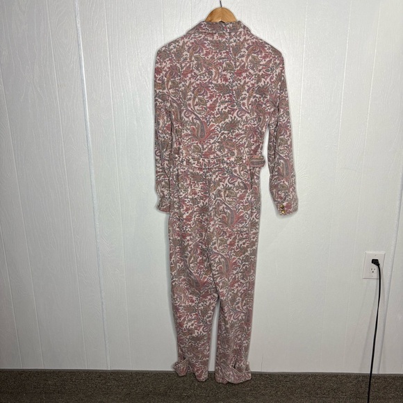 Anthropologie Paisley utility jumpsuit mauve pink size small - Picture 12 of 13